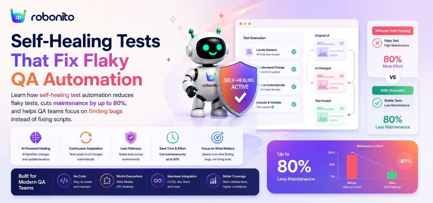 Self-healing QA automation for teams