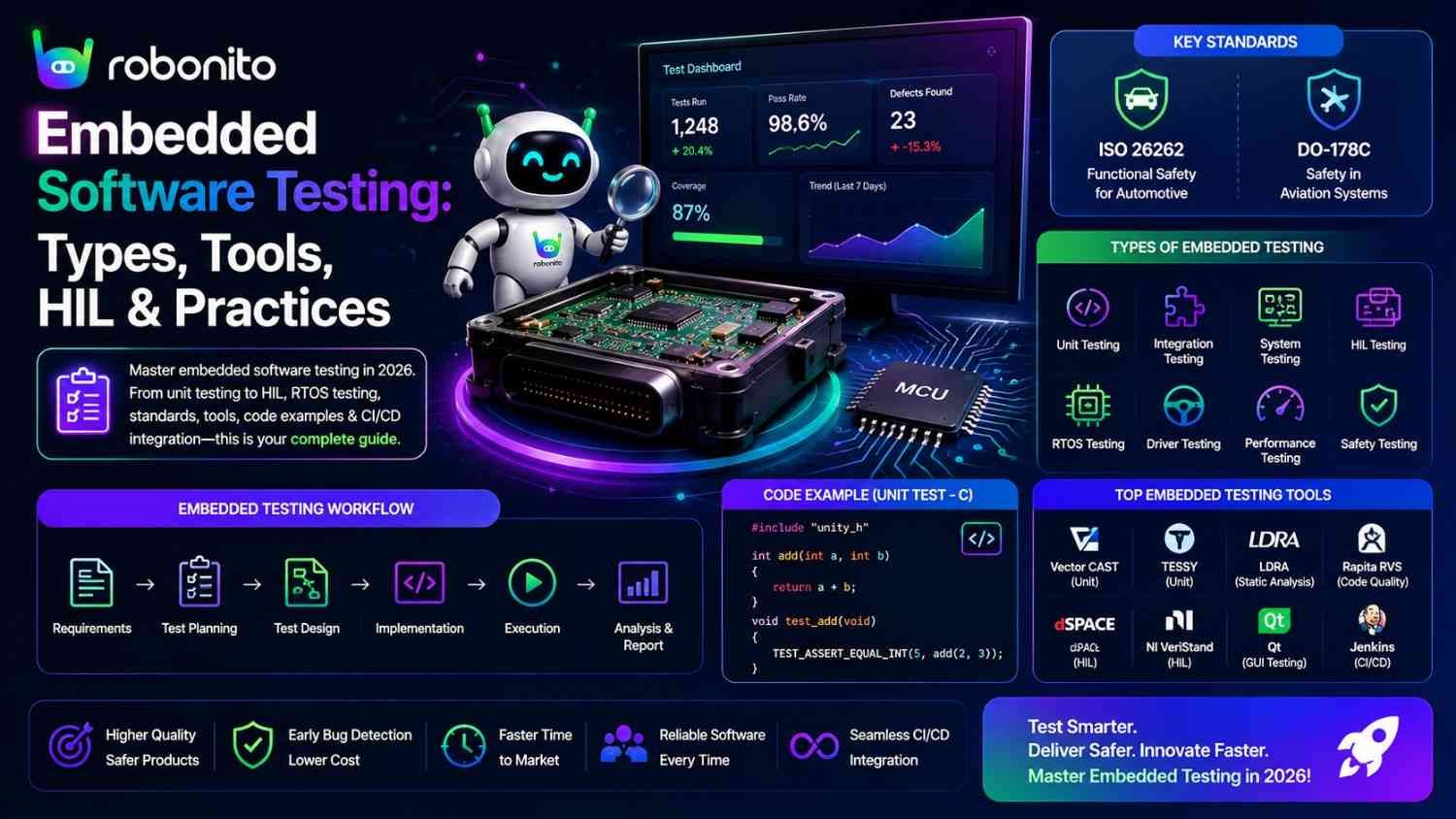 Master embedded testing in 2026