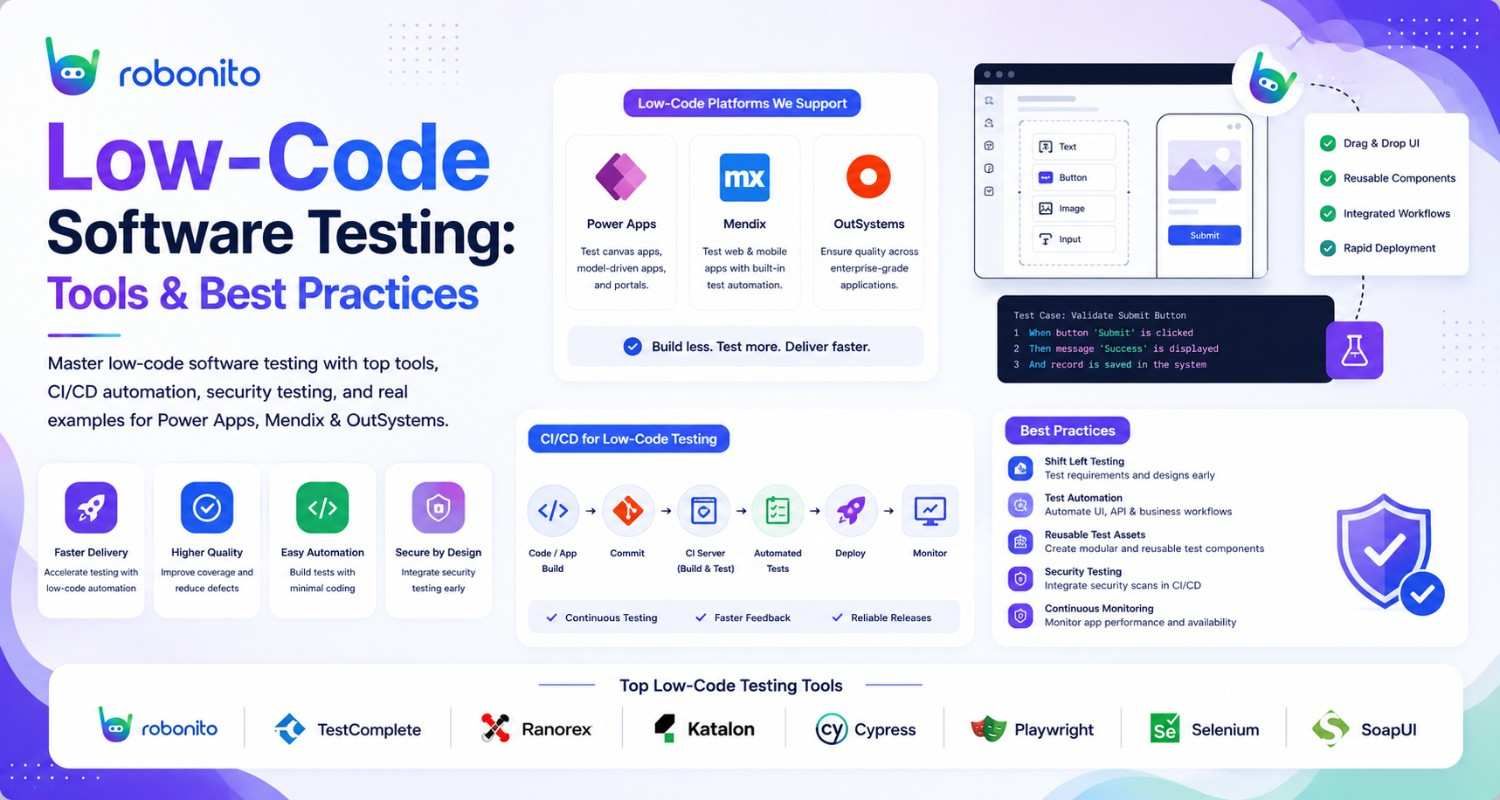 Low-code software testing tools guide