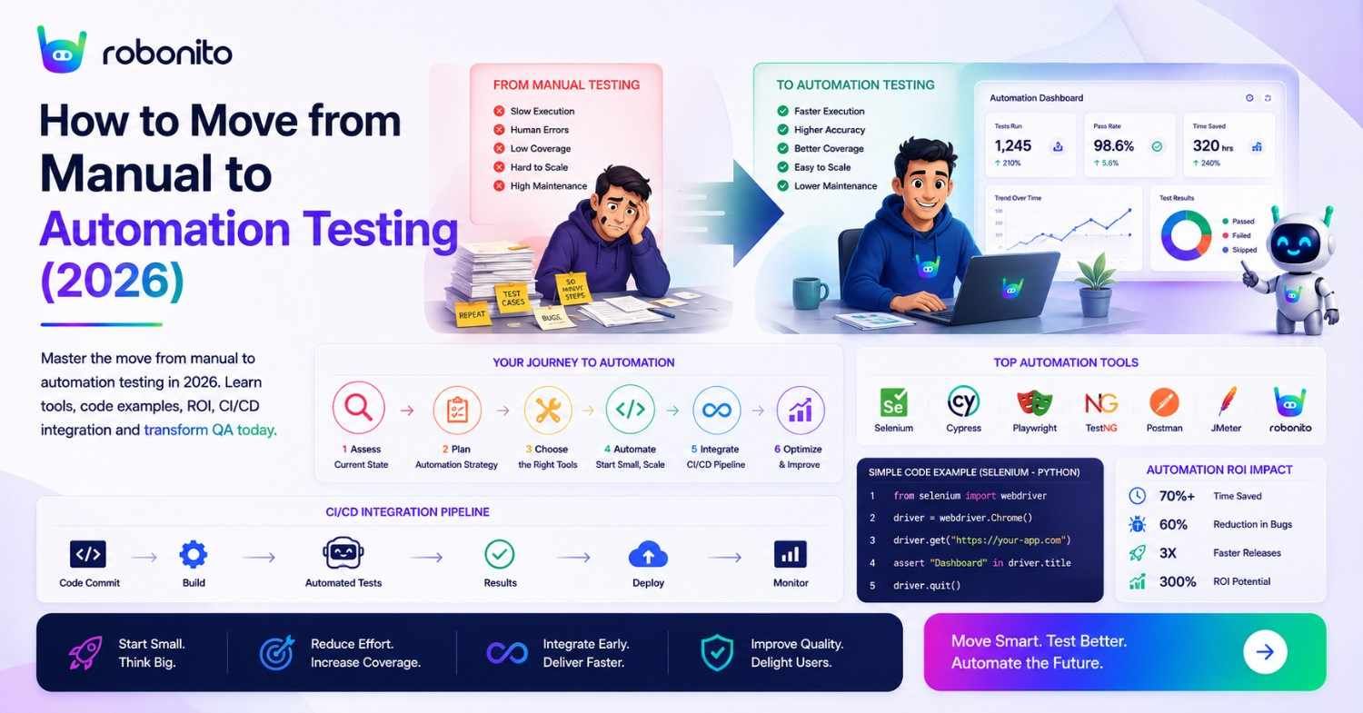 From manual to automation testing