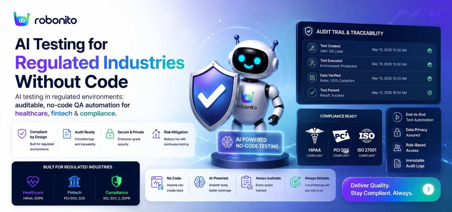 AI testing for regulated industries without code