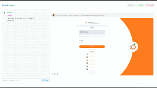 Create Tests Effortlessly Interface